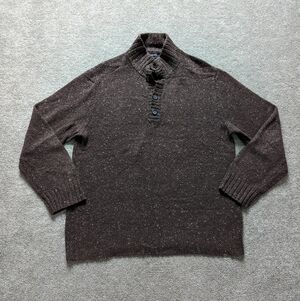 Banana Republic brown wool blend brown sweater men's Large